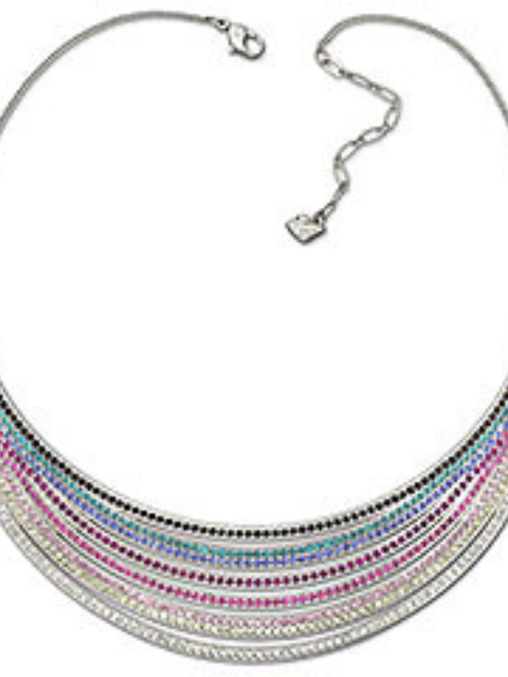 🌈 RARE RETIRED VINTAGE! Swarovski "Rainbow" Statement Collar Necklace 🌈